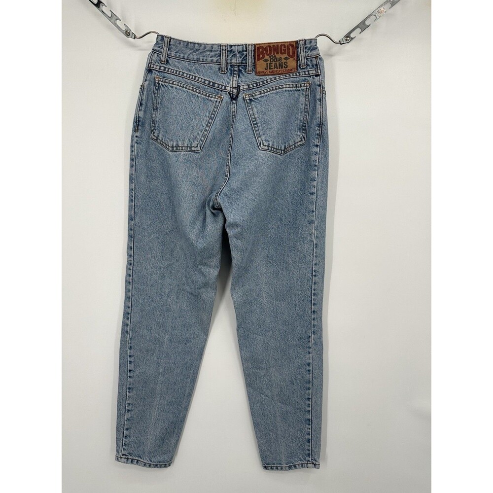 Vtg Bongo by Gene Montesano High Waist Mom Jeans Size 11 Tapered Leg 100% Cotton